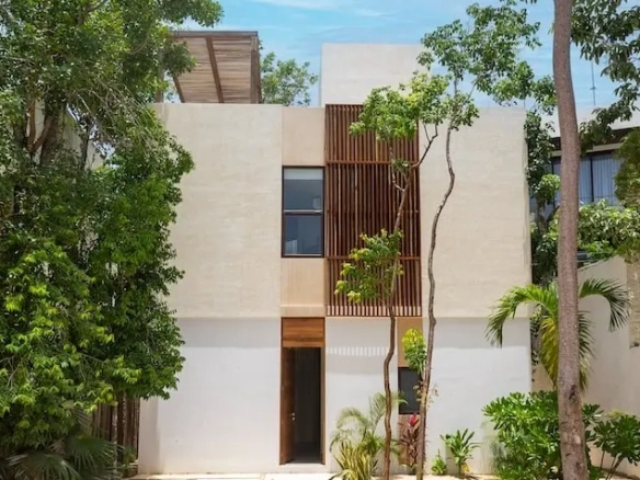 Fachada frontal de Sabella Tulum Villas de Lujo en Venta