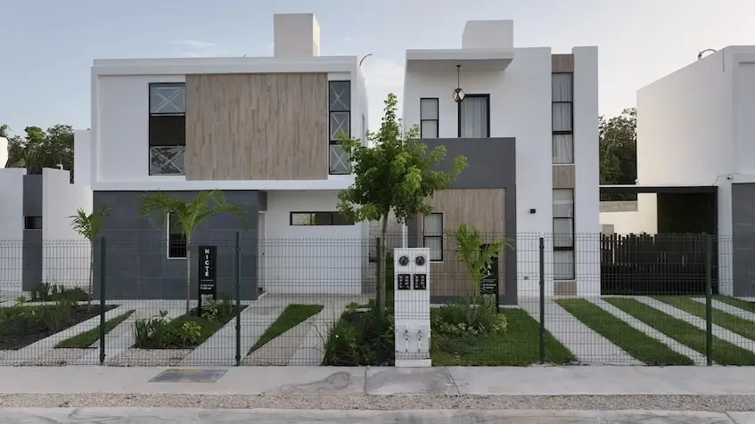 Exterior façade of the Akbal Model in Samala Playa del Carmen
