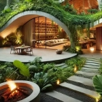 Facade fire model Quinto Elemento Tulum Lots and Bungalows for Sale