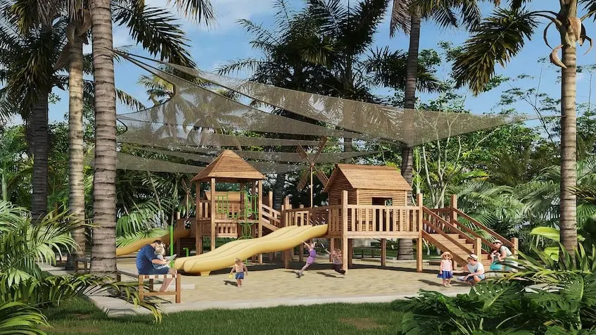 Parque infantil en Selvamia Xpu Ha Beach