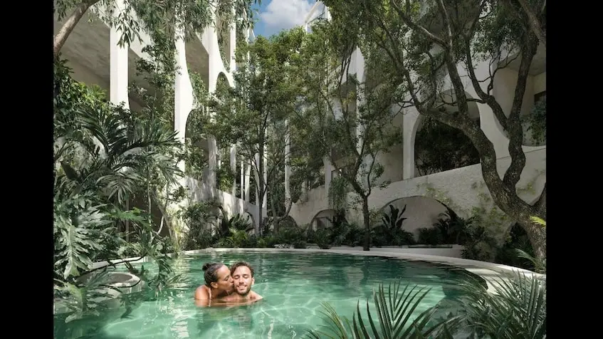 Cour intérieure générale à Vernal Mirador Tulum