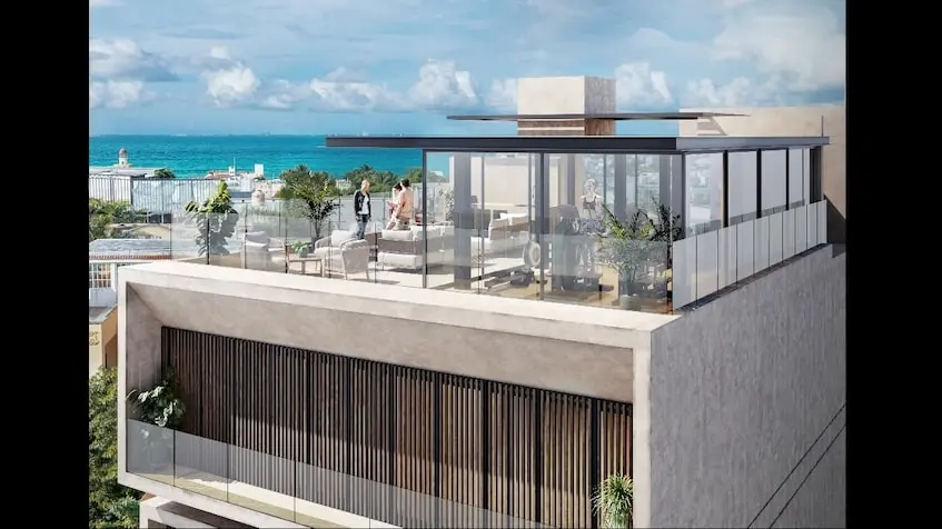 Amenidad en el Rooftop en Belle Ame Torre Playa del Carmen