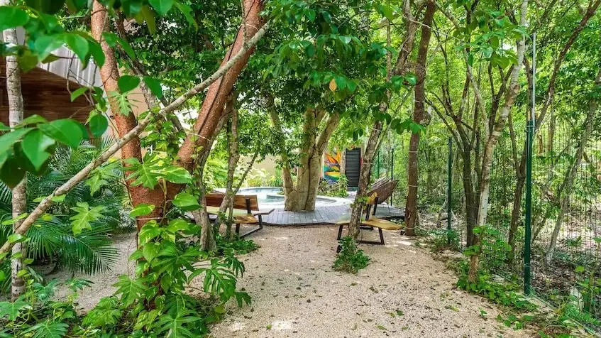 Espace commun avec trottoirs à Aguasanta Tulum