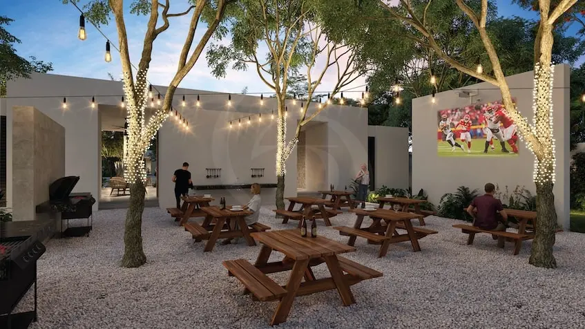 Grill area in Gran Coralia Playa del Carmen