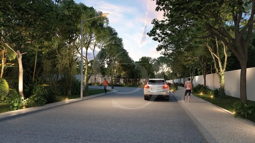 Streets in Gran Coralia Playa del Carmen