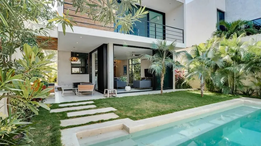 Casa con Jardín y alberca en Flora Fauna Tulum