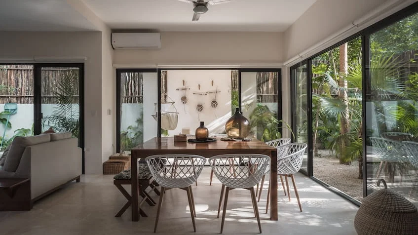 Villa Aguamarina Tulum dining room