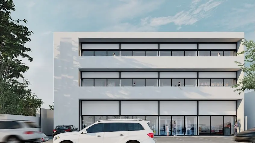 Front facade TKA. Playa del Carmen 