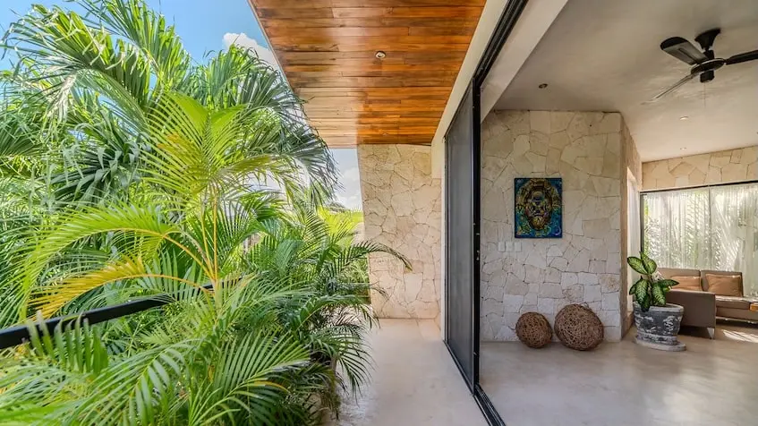 Second level façade at Casa Caramelo Tulum