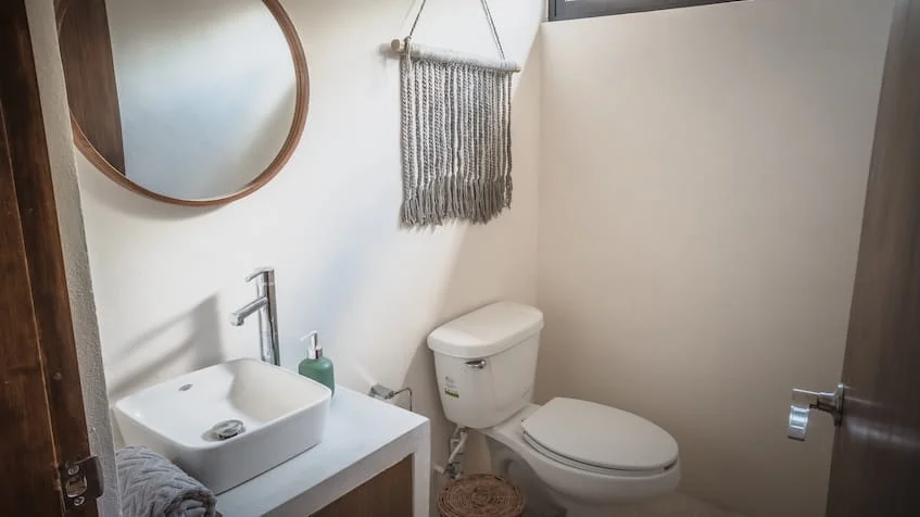 Interior bathroom Villa Aguamarina Tulum