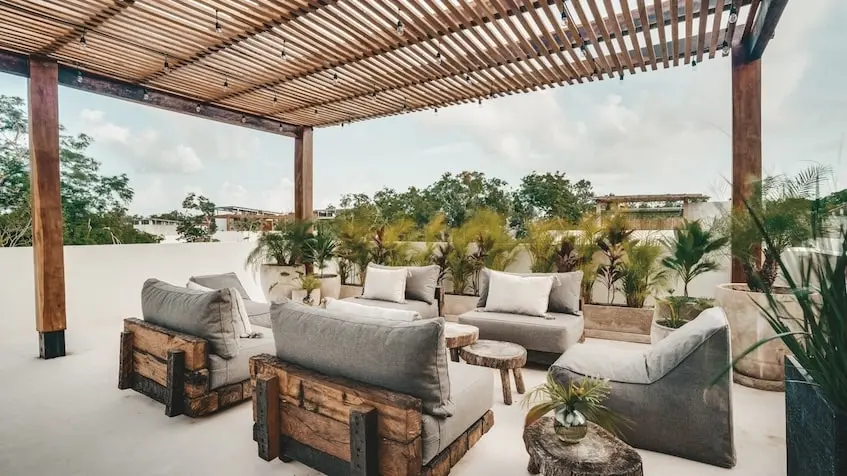 Terraza en Casa Chachalaca Tulum