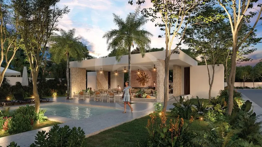 A Terrace and Bar at Gran Coralia Playa del Carmen