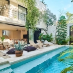 Facade House with Pool in Flora Fauna Tulum