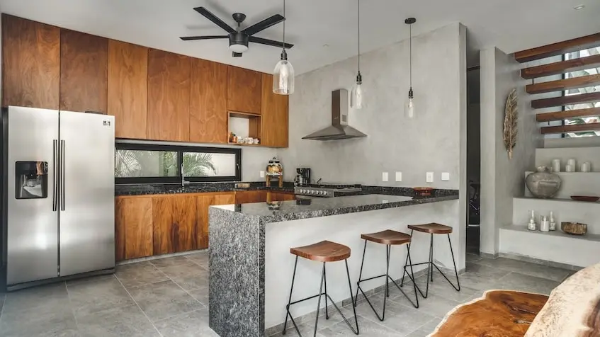 Comedor con cocina en Flora Fauna Tulum