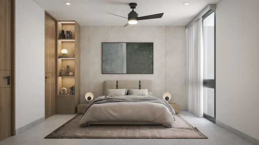 Interior bedroom Oxygen Apartments Merida