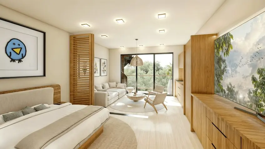 Interior de un Penthouse en Koox Puerto Morelos