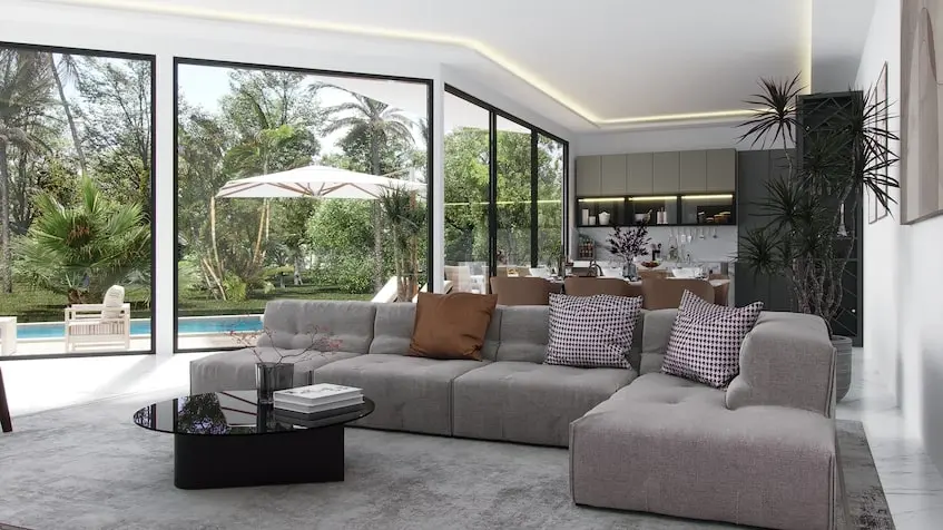 Sala en Villa Essenza Playa del Carmen