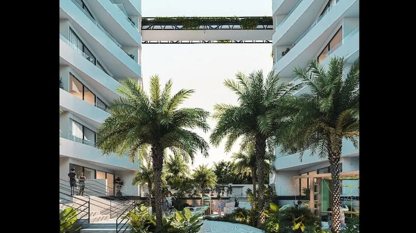 Bâtiment avec jardin à Reserve Sole Playa del Carmen
