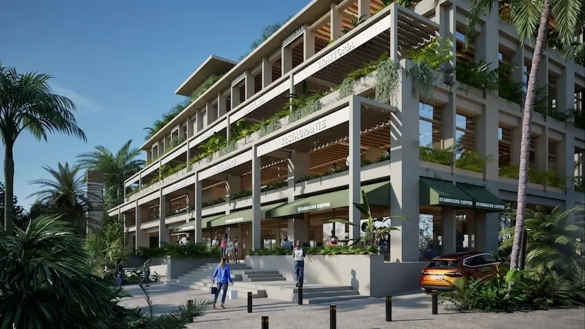 Entrée principale de Baala Condos Cancún