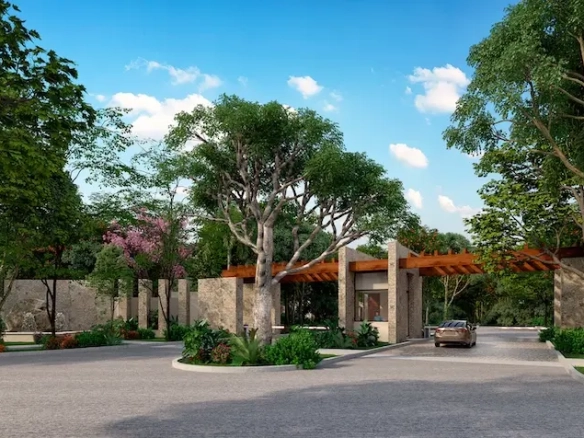 Entrada principal Copaura Tierra Mística Valladolid | Lotes Residenciales en Venta