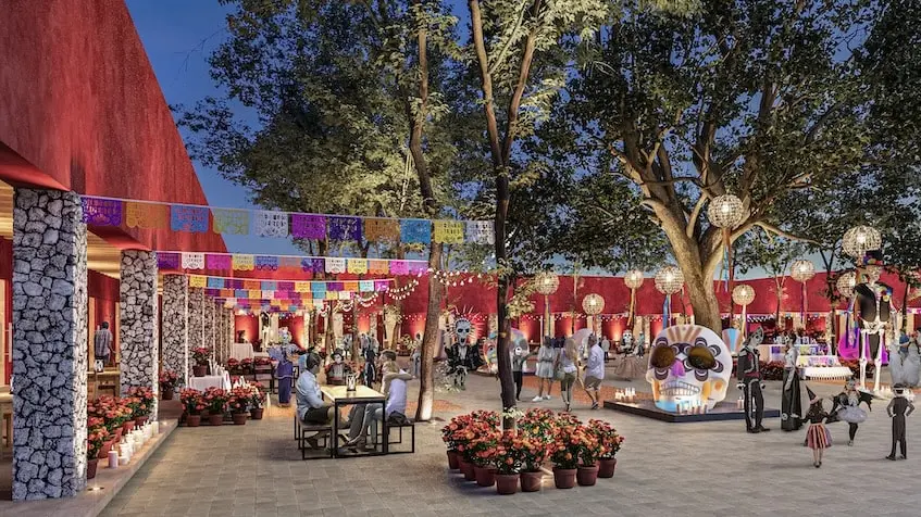 Fachada el pueblito en La Esencia Valladolid Yucatán