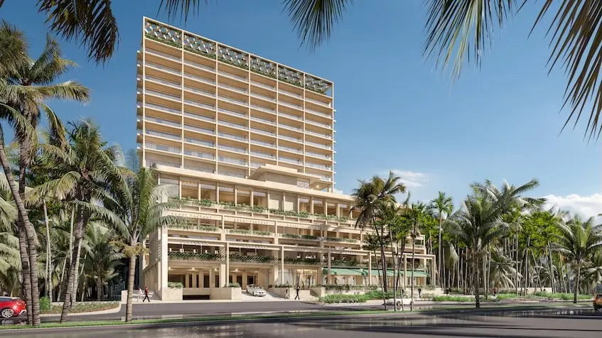 Fachada lateral Baalá Condos Cancún | Departamentos en Venta Av. Bonampak