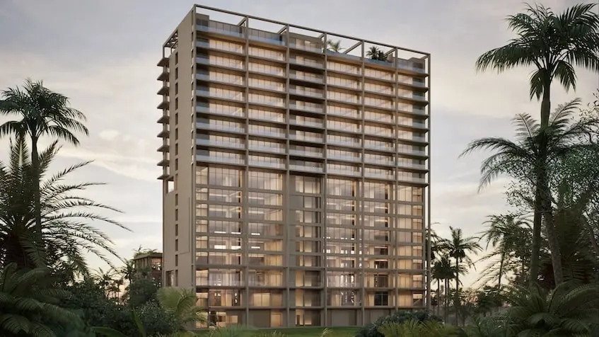 Façade arrière de Baala Condos Cancún