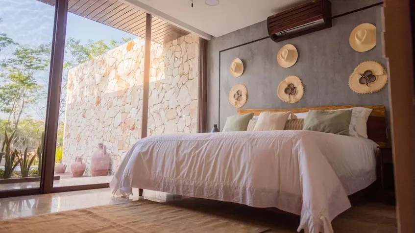 Interior bedroom at Zayanna Valladolid Yucatan