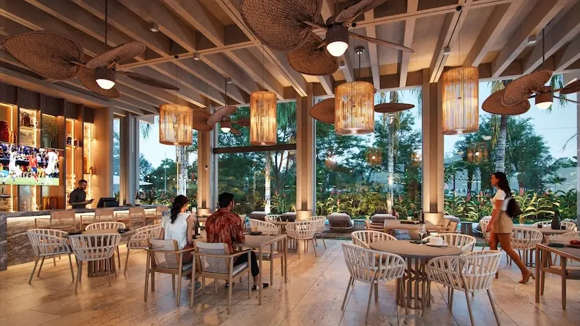 Restaurant bar in Paramo Residencial Valladolid Yucatan