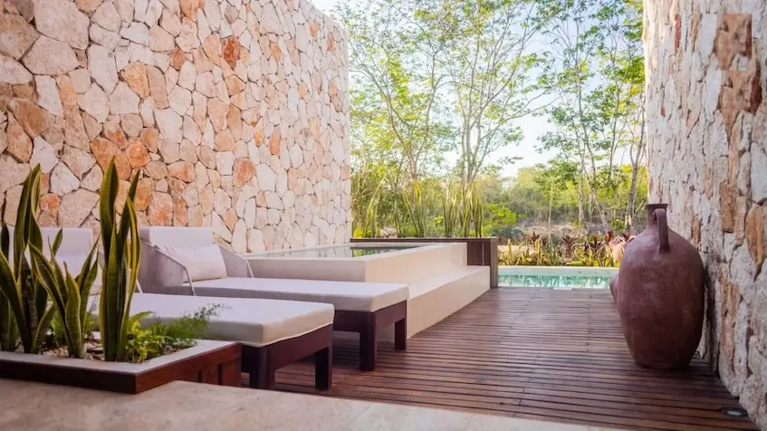 Terrace in Zayanna Valladolid Yucatan