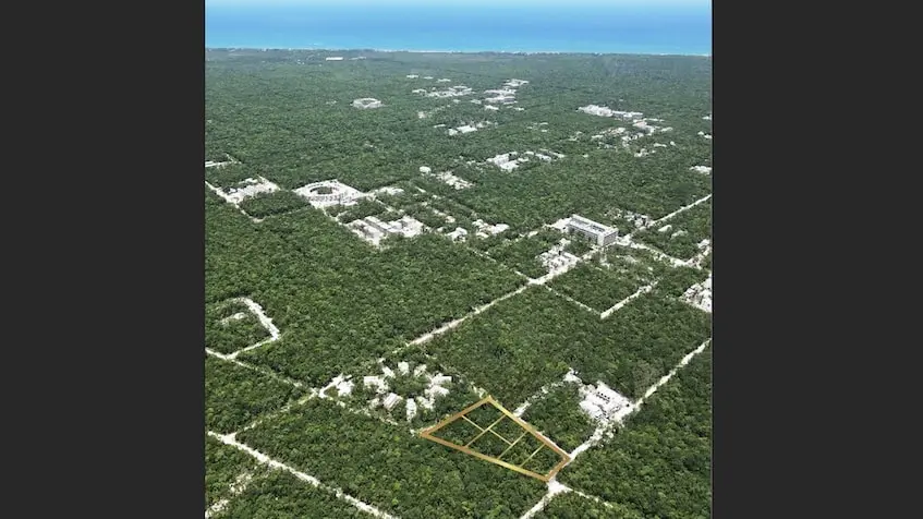 Vue aérienne Terrains à bâtir à Tulum