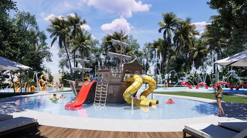 Zona de niños en La Esencia Valladolid Yucatán