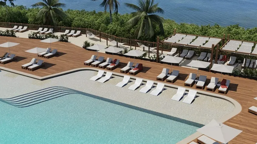 Alberca en Bay View Grand at Grand Island Cancun