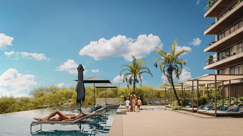 Alberca rooftop Zenit Cancun