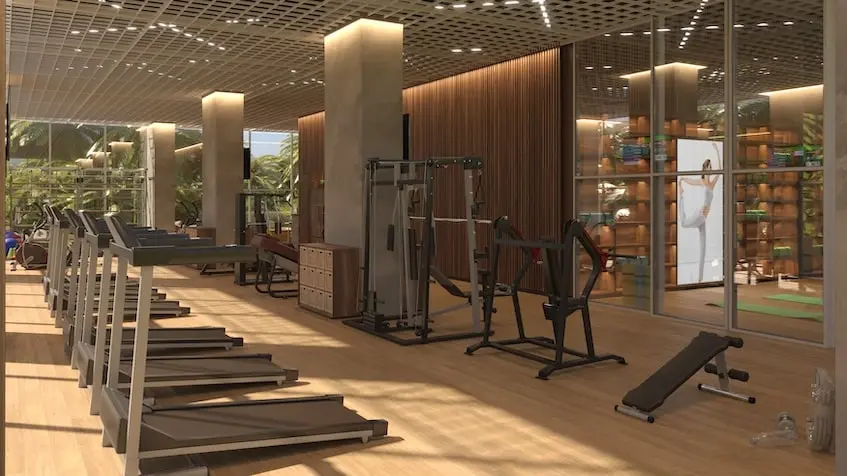 Gimnasio en Bay View Grand at Grand Island Cancun