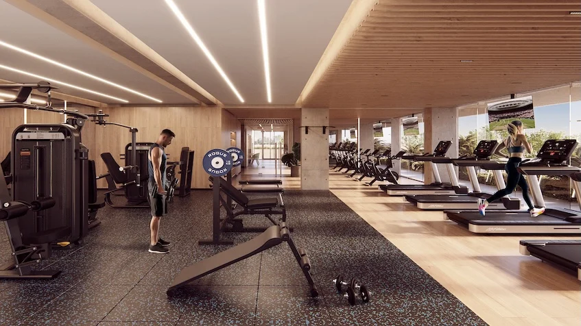 Gimnasio completo en Zenit Cancun