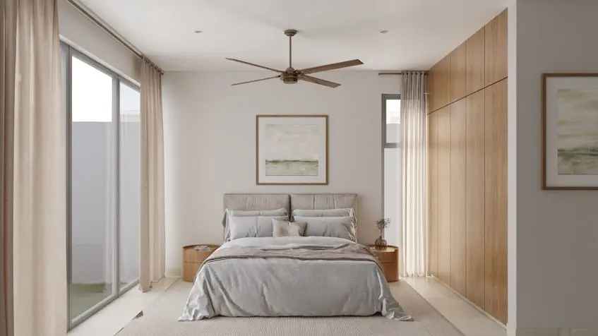 Interior of a bedroom in Covalia Merida