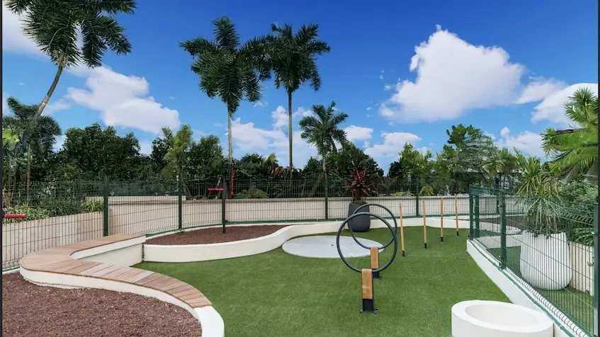 Parque para perros en Bay View Grand at Grand Island Cancun