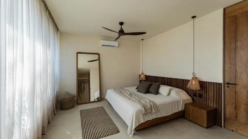 Recámara interior Villa Riviera Tulum