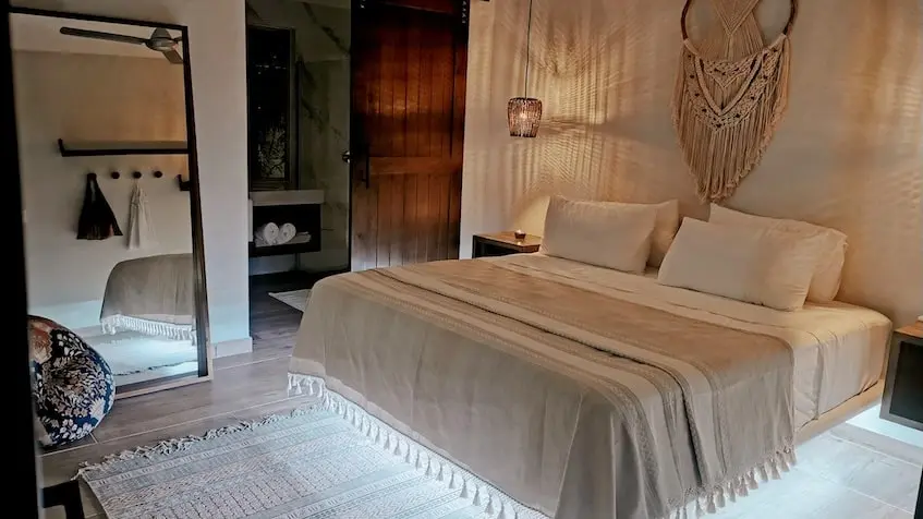 Chambre principale à la Casa Ca Tulum