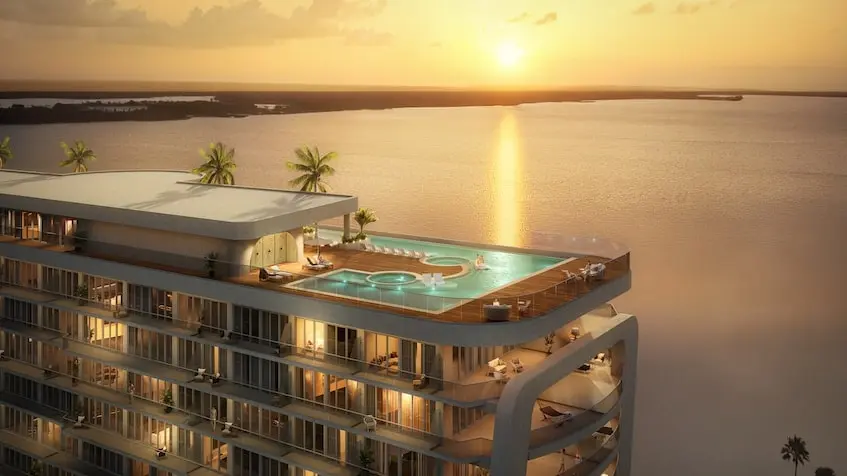 Roofgarden en Bay View Grand at Grand Island Cancun