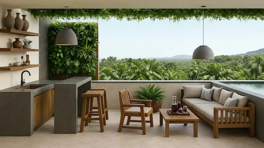 Un rooftop en Regina Black Tulum