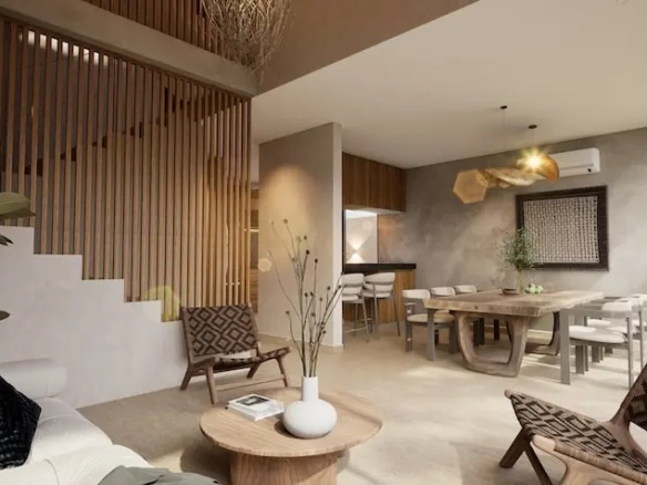 Sala comedor en Noil Luxury Houses Tulum