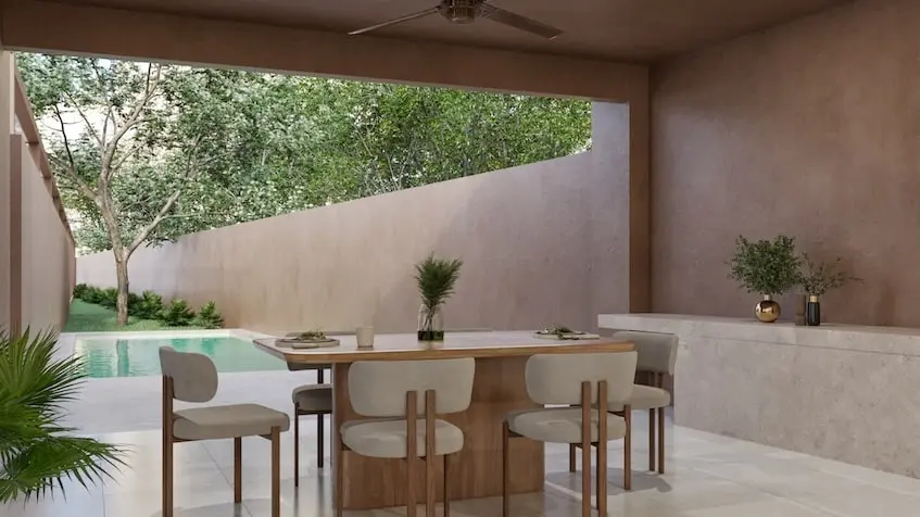 A terrace in Covalia Merida