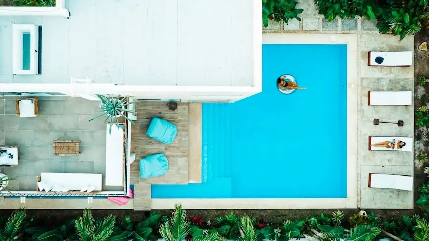 Vue aérienne de la Casa Ca Tulum