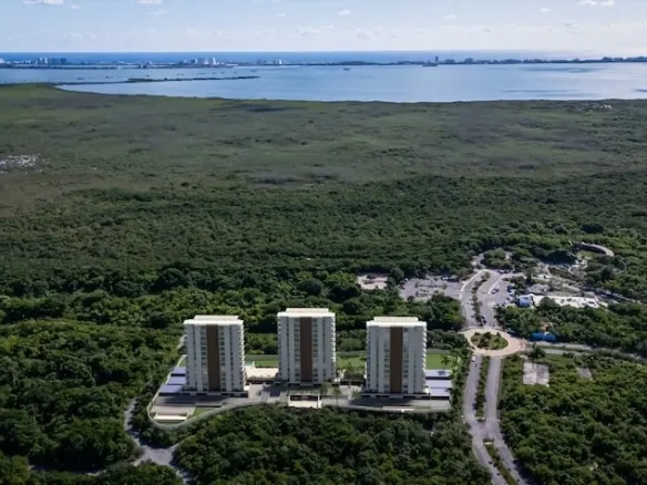 Vista earea Edificios Zenit Cancun