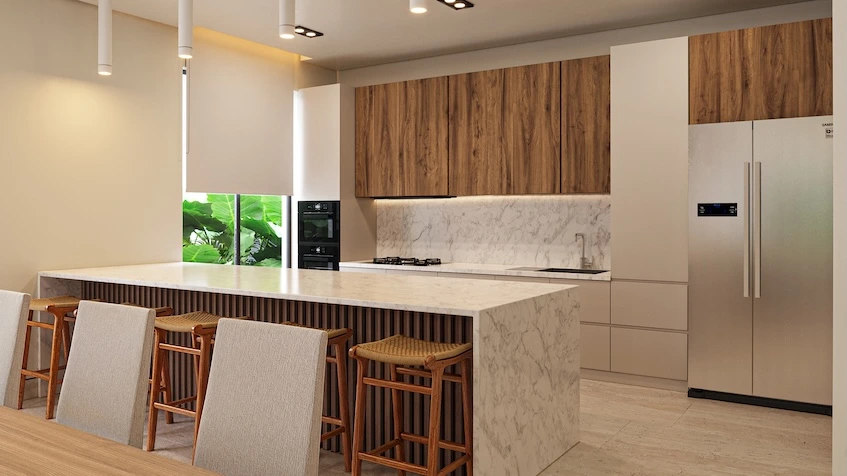 Cocina en Villas Leembal Playa del Carmen
