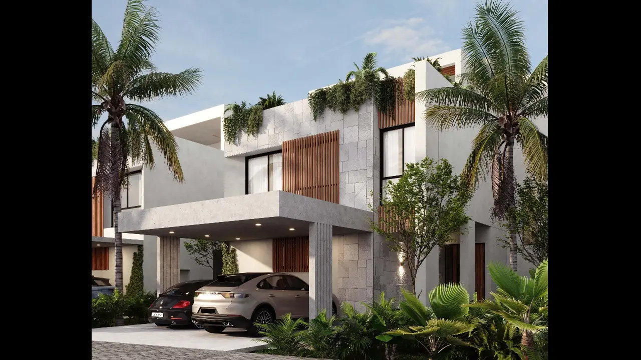 Fachada casa villas Leembal Playa del Carmen