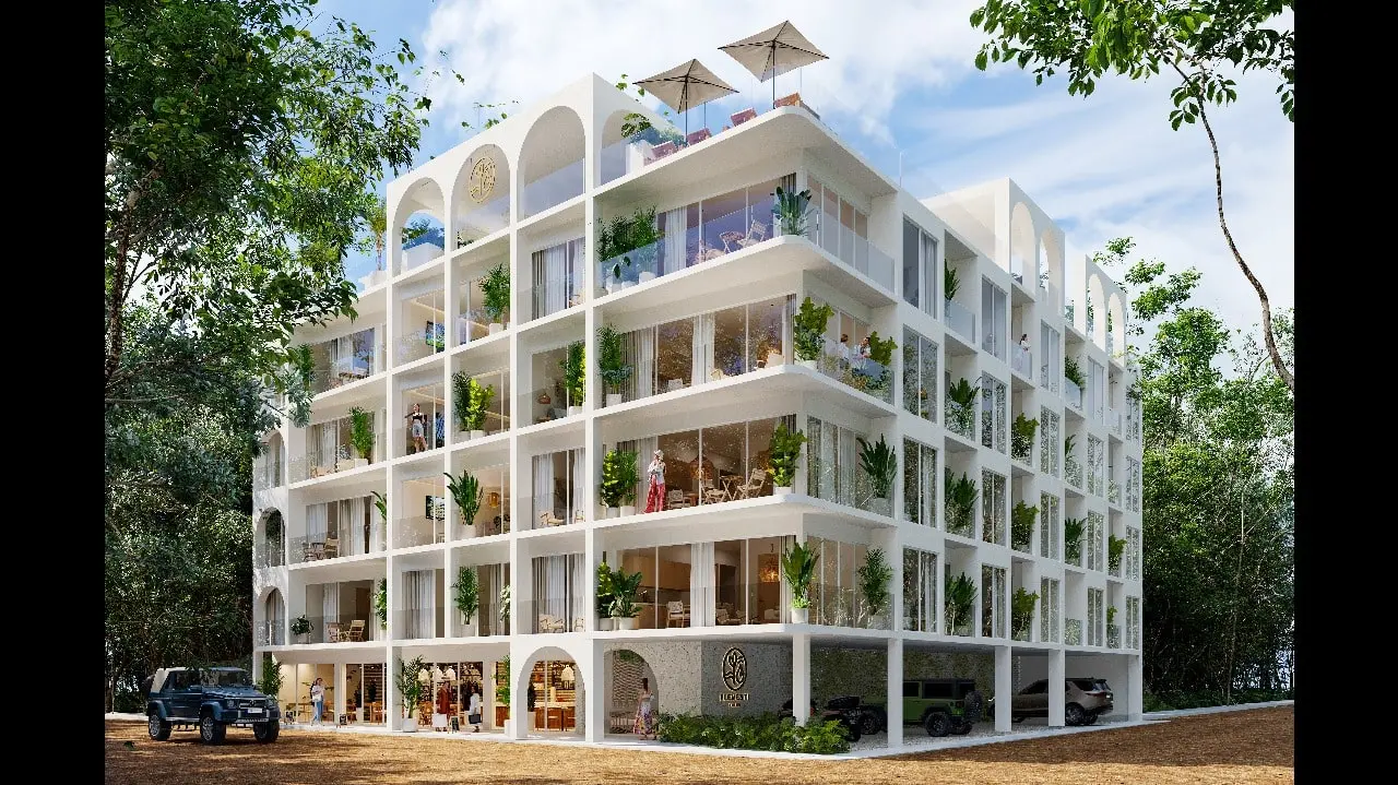 Fachada principal Elementi Tulum