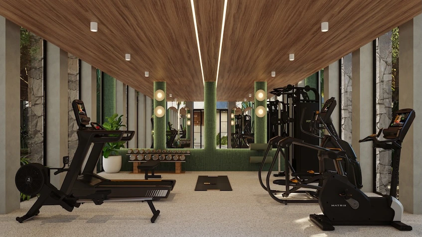 Gimnasio en Villas Leembal Playa del Carmen